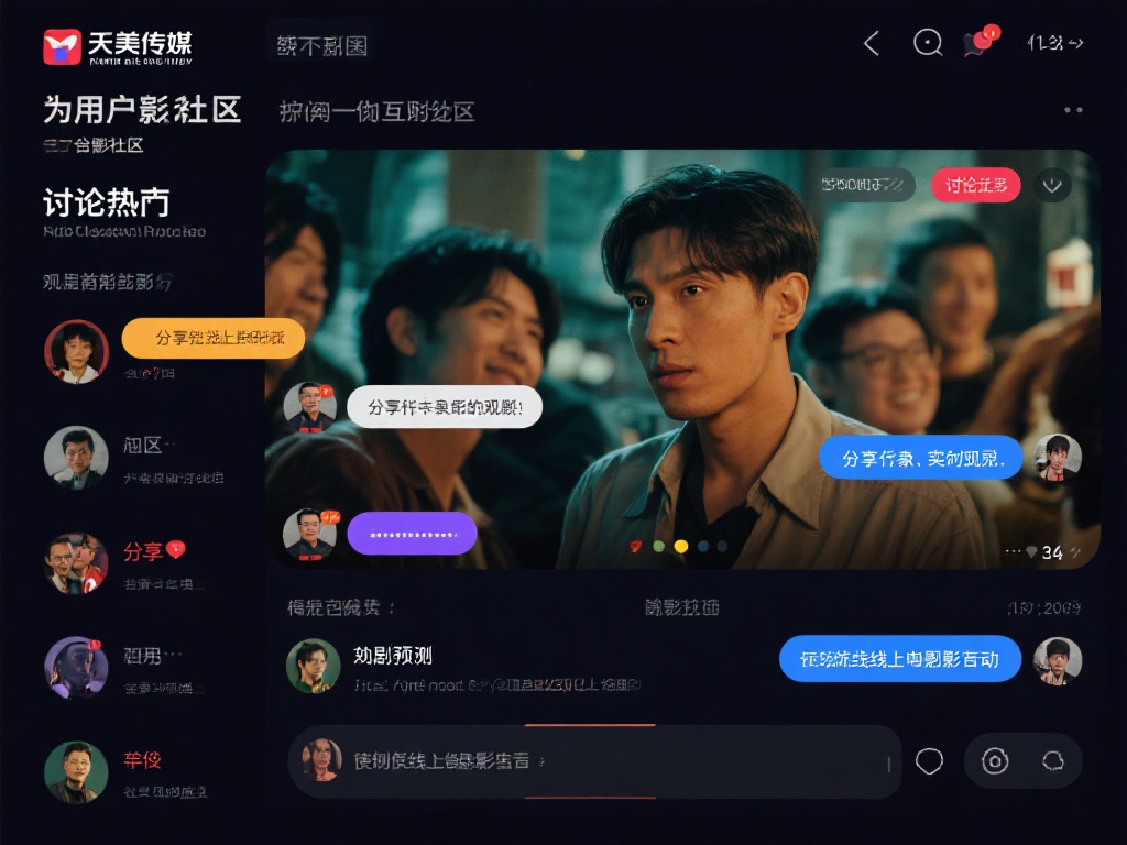 除了观影本身，天美传媒还为用户创造了一个